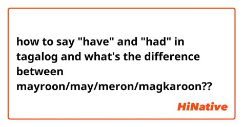 meron tagalog|Meron: Definition of Filipino / Tagalog w.